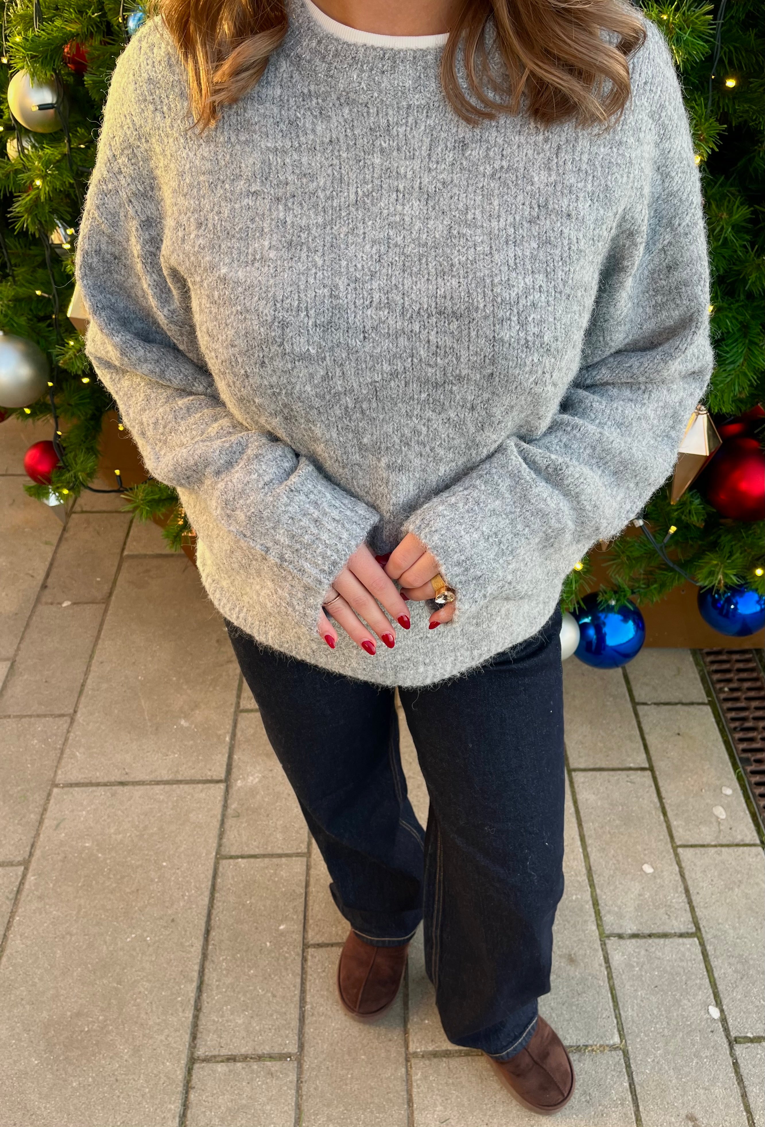 VMSORRENTO Pullover - Light Grey Melange